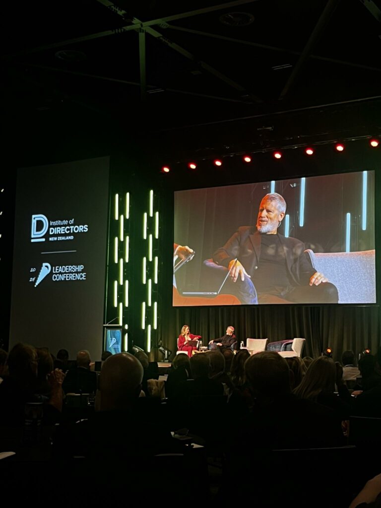 Dr. Rod Carr talking at the Institute of Directors Leadership Conference